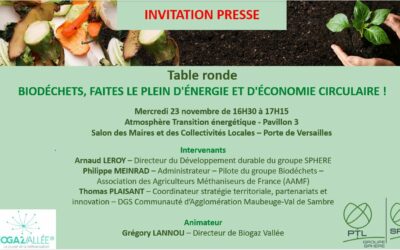 Salon des Maires et des Collectivités Locales : le groupe SPHERE s’engage pour la valorisation des biodéchets par compostage ou méthanisation